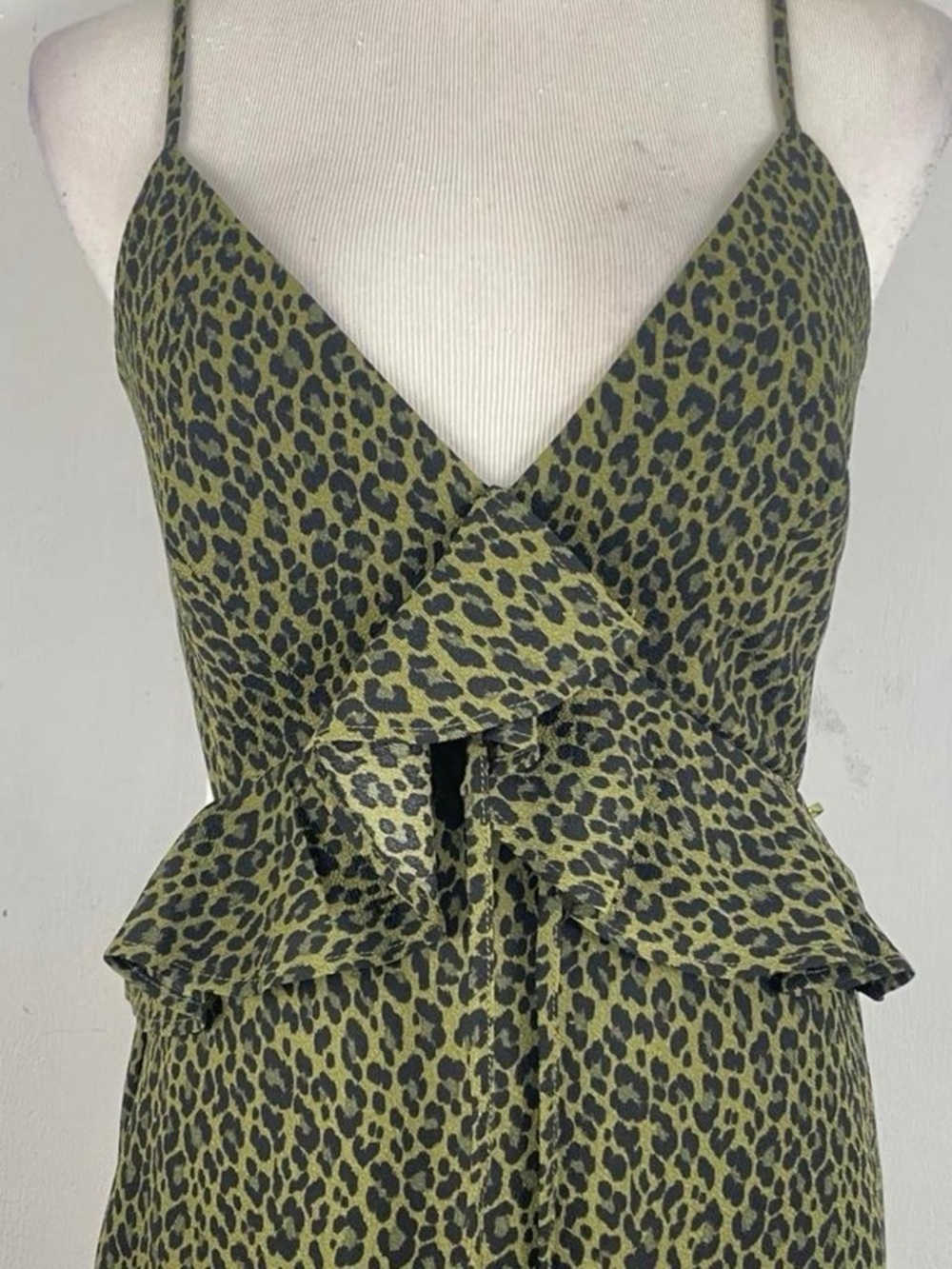 Jun & Ivy Green Leopard Print dress